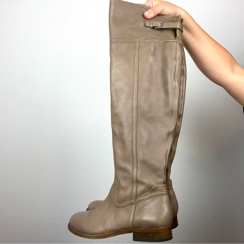 Franco Sarto | Tan Brown Hydie Over the Knee Tall Soft Leather Riding Boot 6.5